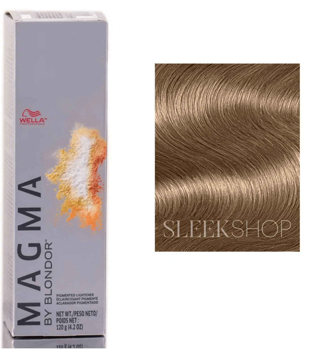 Magma by Blondor Pigmented Lightener - 17 Ash Brown by Wella for Unisex - 4.2 oz Lightener