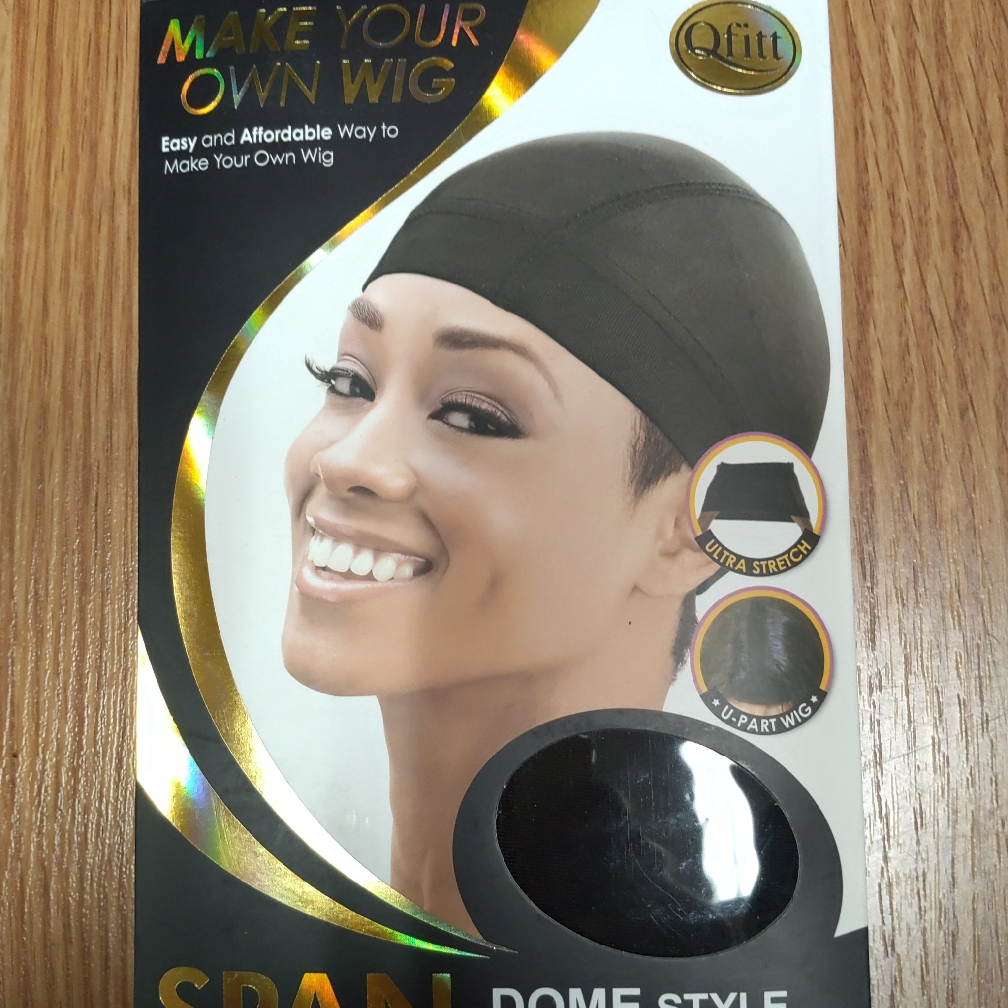 Make your Own Wig X-Large 5027 Black Span Dome Style Wig Cap