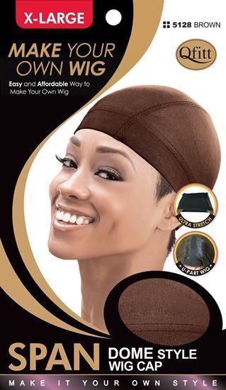 Make your Own Wig X-Large 5128 Brown Dome Span Style Wig Cap