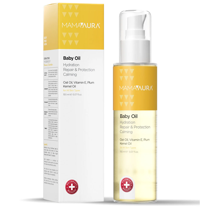 Mamaaura Baby Oil 100% Natural Moisturizing Formula 150 ml