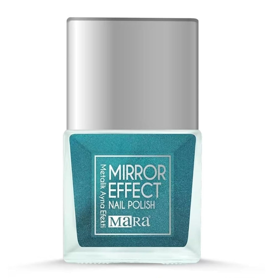 Mara Mirror Effect Metallic Blue Nail Polish 15ml