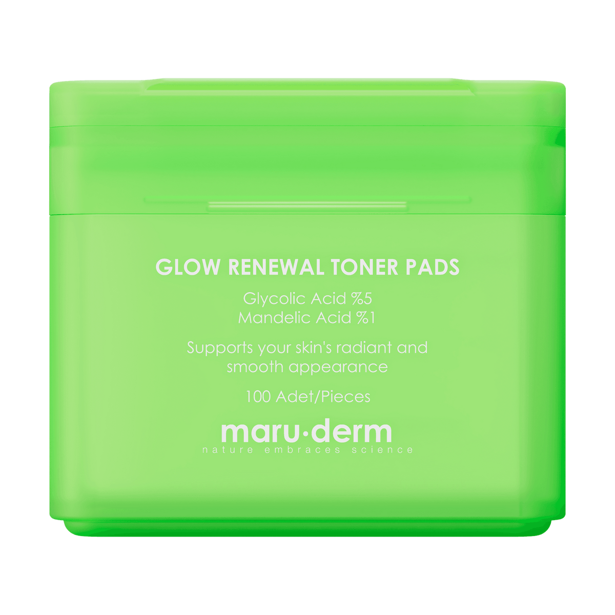 Maruderm Glow Renewal Toner Pads Exfoliating 100 Pads