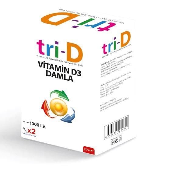 Matriks TRI-D Vitamin D3 1000IU Liquid Supplement 20 ml