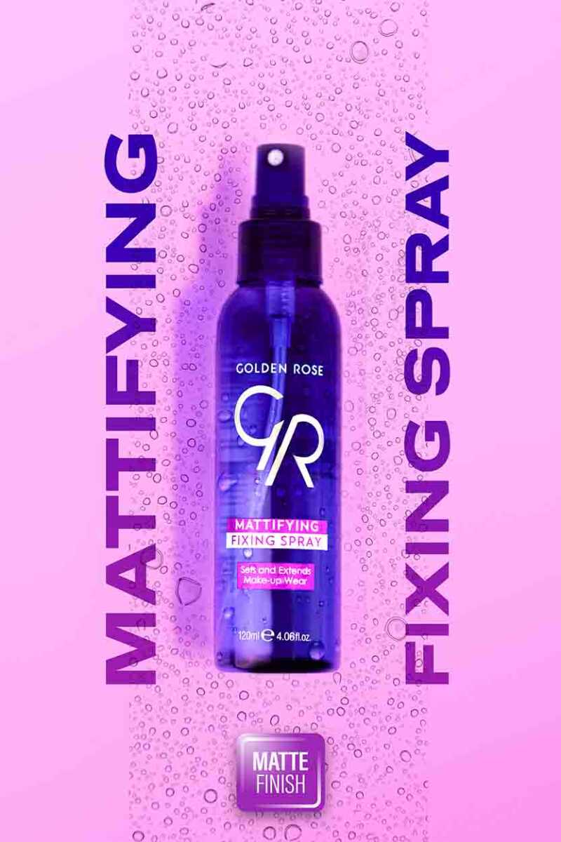 Golden Rose Mattifying Fixing Spray Shine Control Finish 120ml