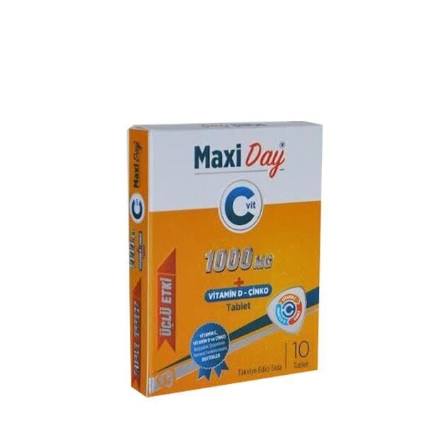 MaxiDay Triple Action Vitamin C, Zinc & Vitamin D3 30 Tablets