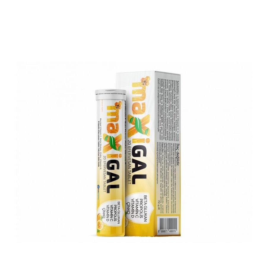Maxigal Beta Glucan & Vitamin C Immune Support 20 Effervescent Tablets
