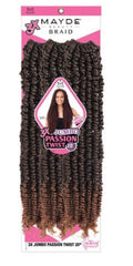 Mayde Beauty Braid 3X Jumbo Passion Twist 20" T27 Braiding Hair Extensions