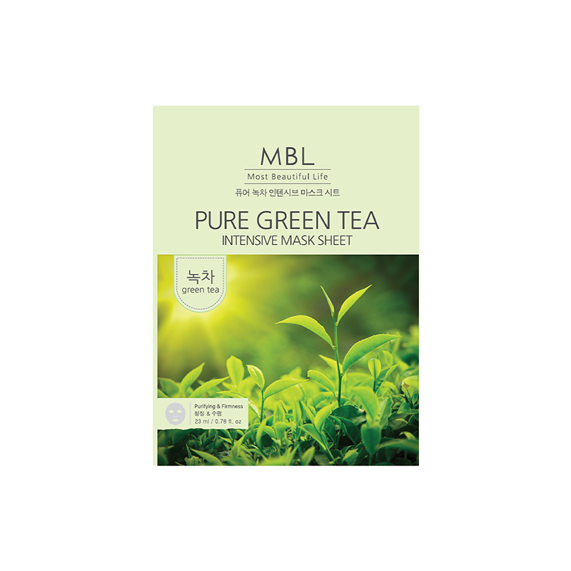 Teresia MBL Pure Green Tea Mask Sheet Soothing & Hydrating 23ml