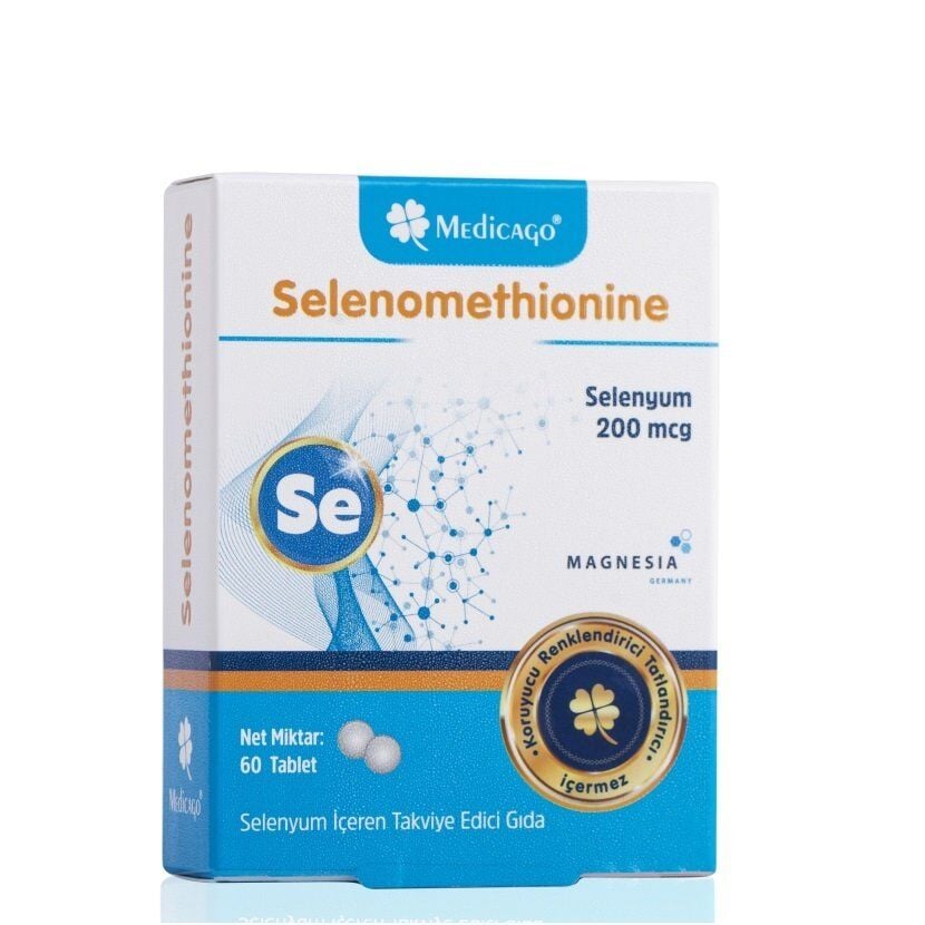 Medicago Selenomethionine Selenium 200mcg Supplement 60 Tablets