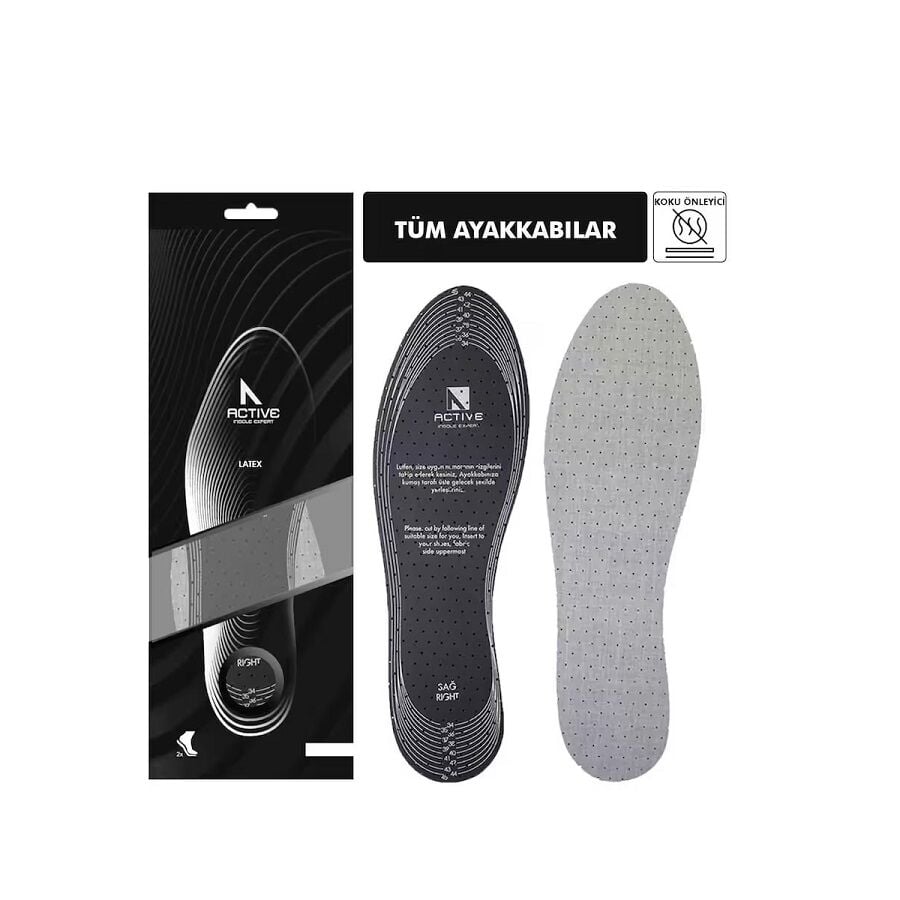 Poblex Medigel Odor Neutralizing Active Carbon Insoles 1 Pair