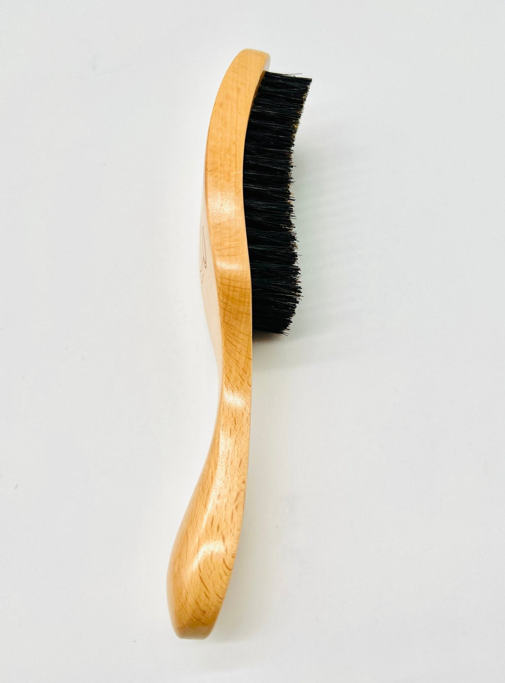 VIP Men's Wood Grooming Wave Brush Medium Hard Natural 3PC PVC