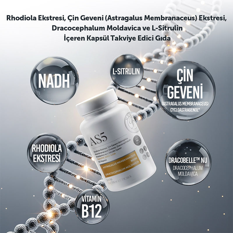 Mfm Nutraceuticals AS5 Herbal Supplement with Rhodiola 30 Capsules