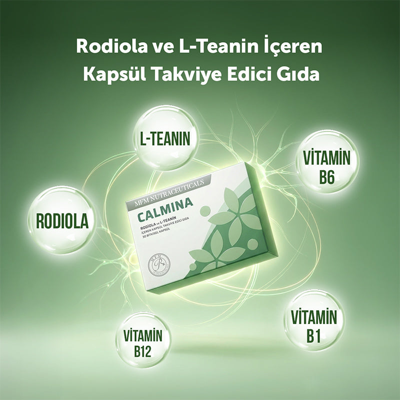 Mfm Nutraceuticals Calmina Rhodiola & L-Theanine Supplement 30 Caps