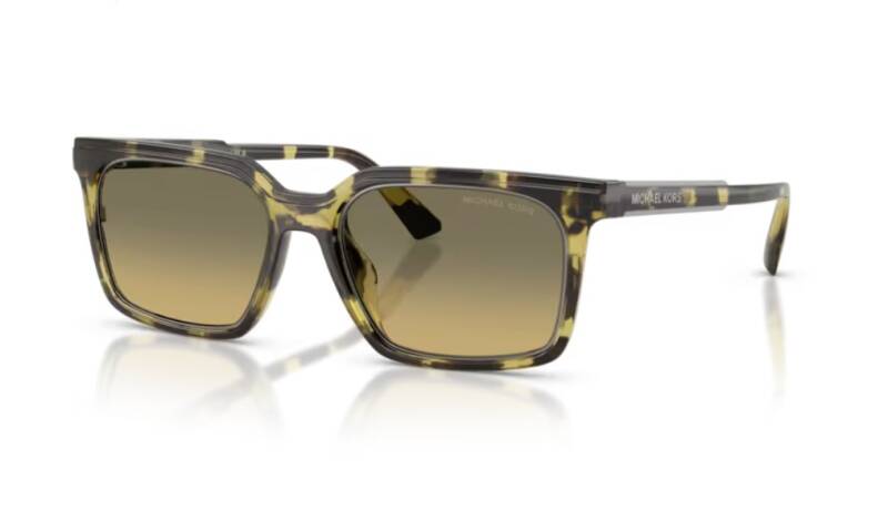 Michael Kors MK2282U Olive Tortoise Rectangle Sunglasses 55mm