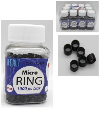 VIP Extensions Micro-Ring 4.5mm Black 1000pcs/Jar