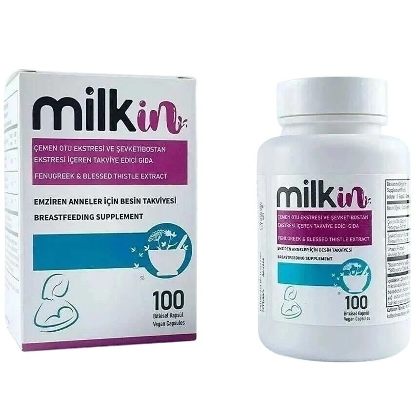 Milkin Fenugreek & Blessed Thistle Supplement 100 Capsules
