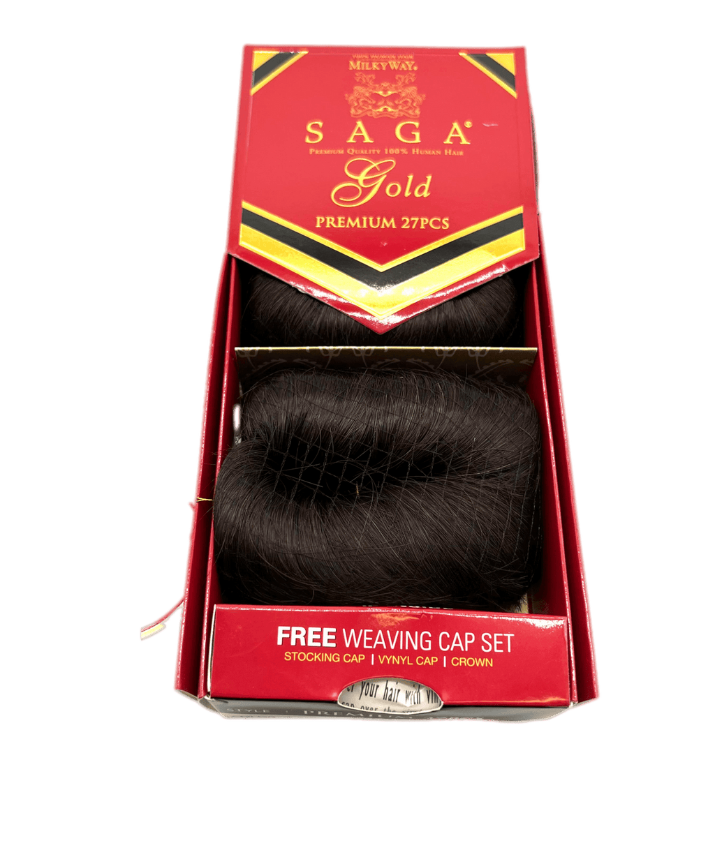 Milky Way Saga Gold Premium 27 Pcs Hair Extensions