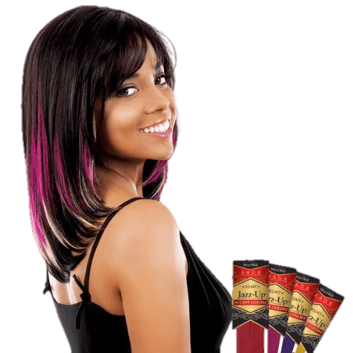 Milky Way Saga Remy Jazz-Up Accent Colors, 10" Hair Extension