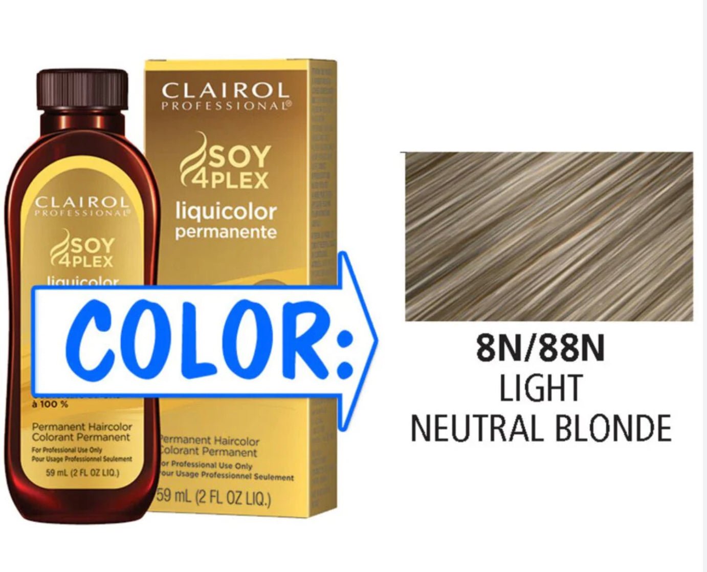 Miss Clairol 88N Lt N Bld Light Neutral Blonde, 2 oz