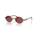 Miu Miu 0MU B51S Women's Designer Sunglasses Gold/Grey 47mm