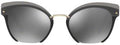 Miu Miu 53T Cat-Eye Sunglasses with Yellow Metal Frames 53mm