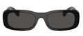 Miu Miu SMU 08Z Black Bone Oval Sunglasses 53mm