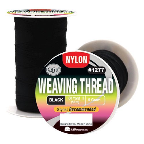 M&M Nylon Weaving Thread Black 60 Yards