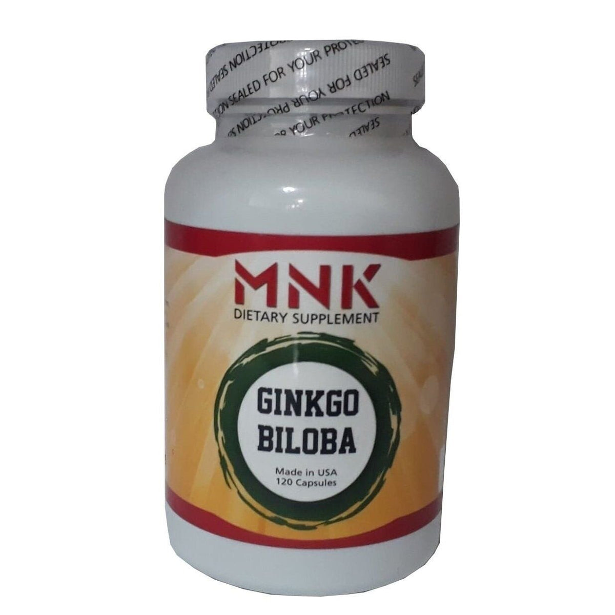 Mnk Ginkgo Biloba Dietary Supplement for Adults 120 Capsules