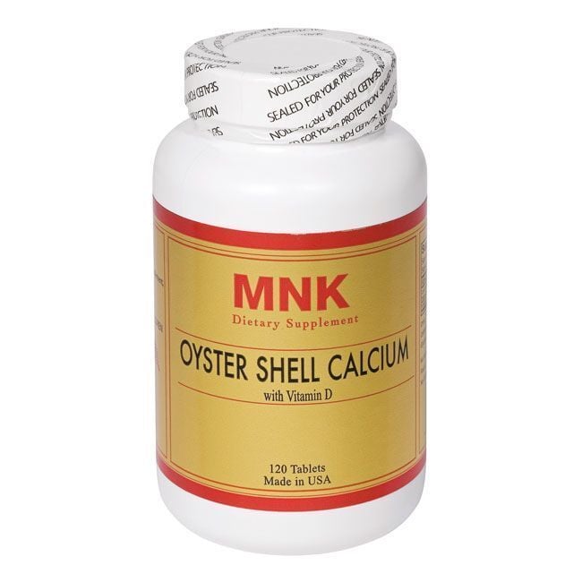 Mnk Oyster Shell Calcium with Vitamin D Supplement 120 Tablets