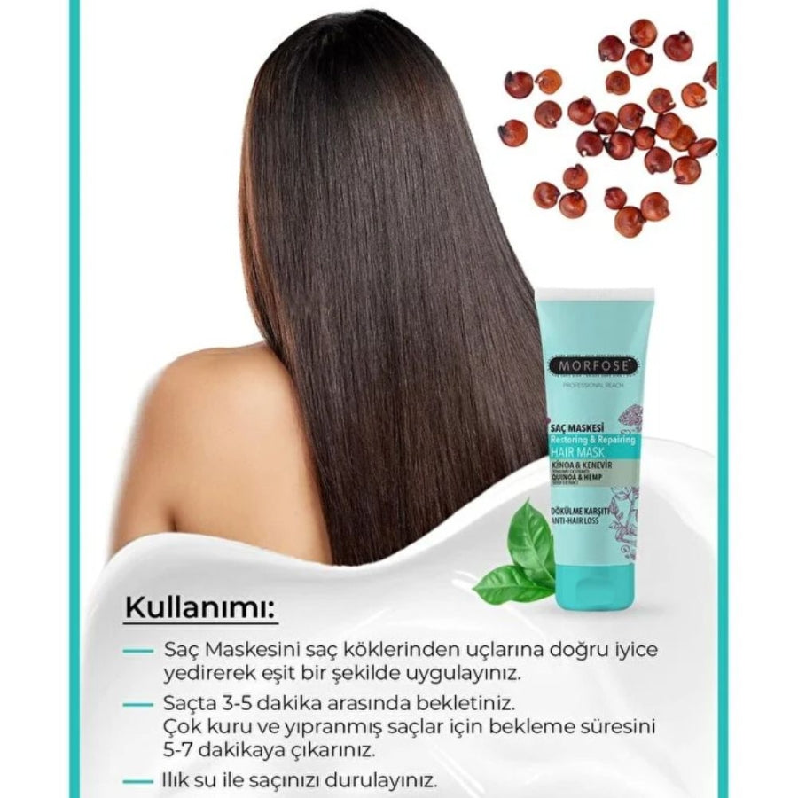 Morfose Quinoa & Hemp Anti-Hair Fall Mask 75ml
