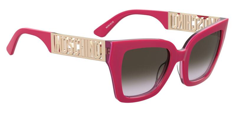 Moschino MOS161/S Brown Violet Gradient Square Sunglasses