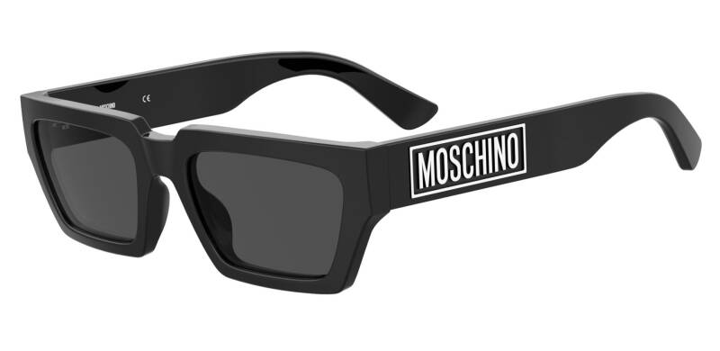 Moschino MOS166/S Grey Lens Men's Sunglasses - Black Frame