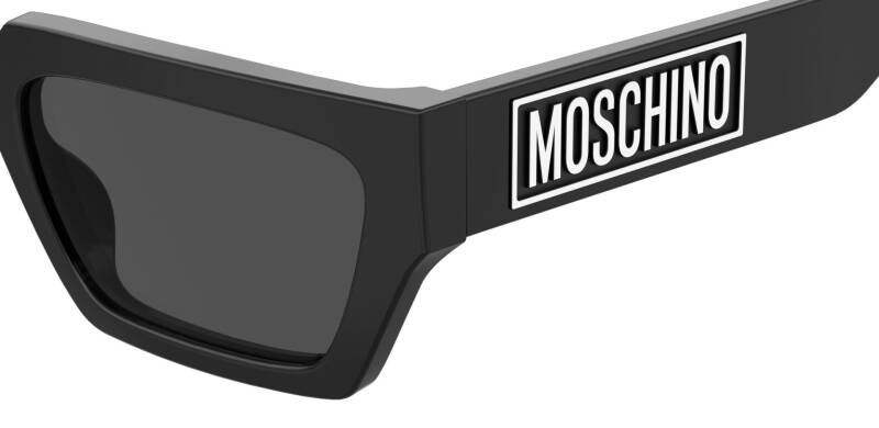 Moschino MOS166/S Grey Lens Men's Sunglasses - Black Frame