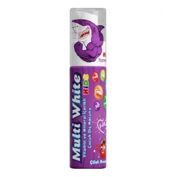 Multi White Kids Strawberry Toothpaste Gentle Cleaning 50ml