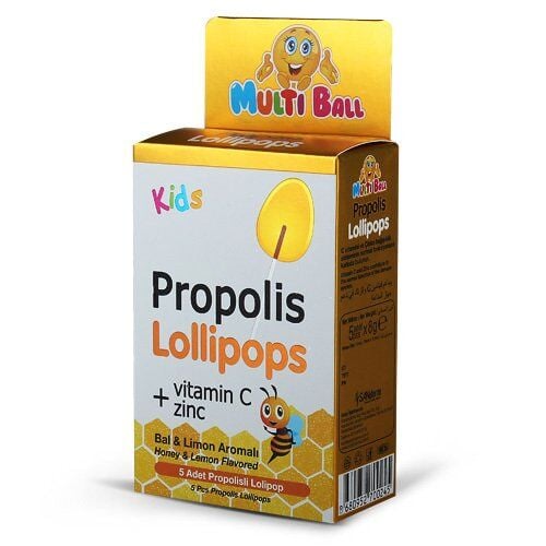 Multiball Kids Propolis & Vitamin C Lollipops 5 Count