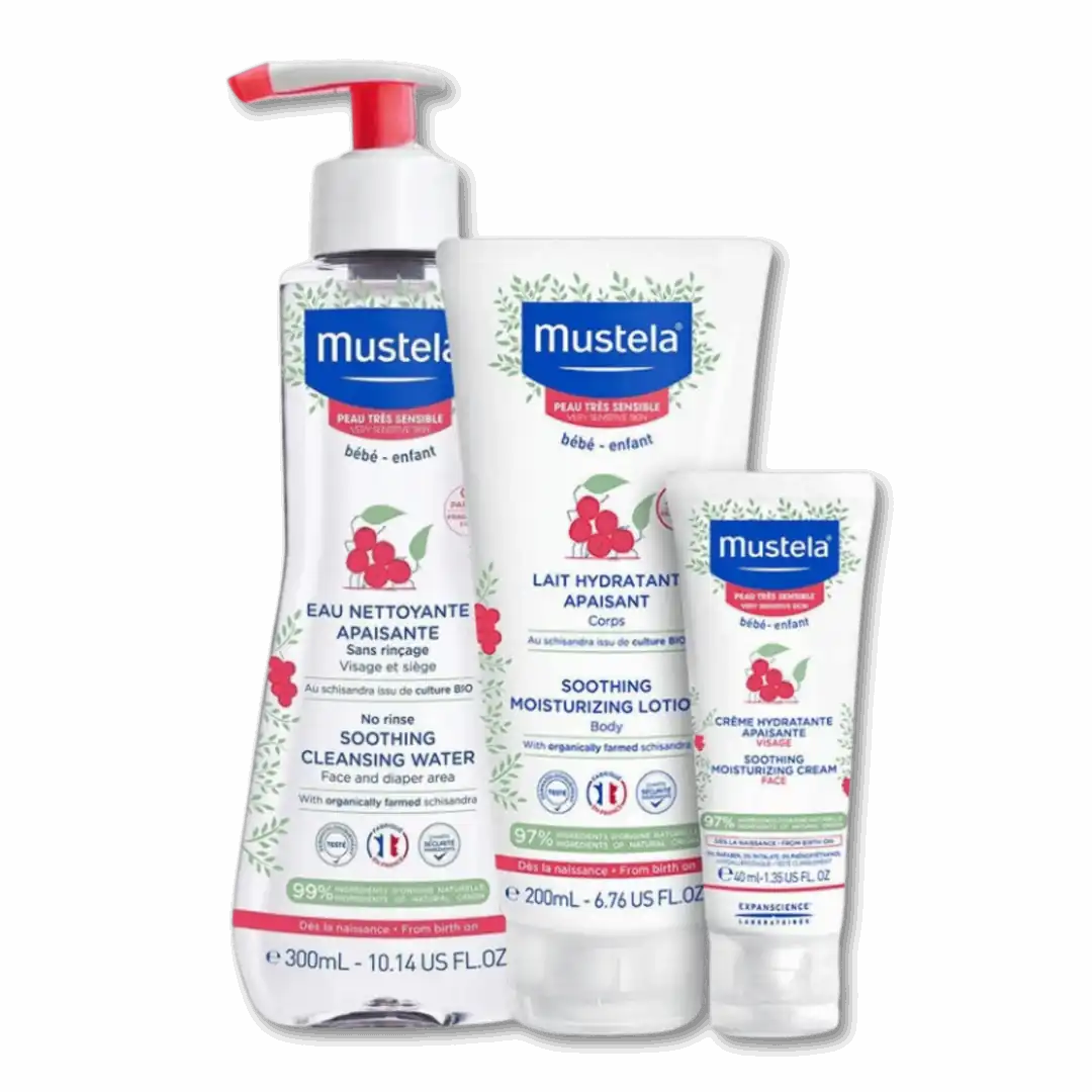 Mustela Very Sensitive Skin Care Set for Gentle Soothing 2 Pieces