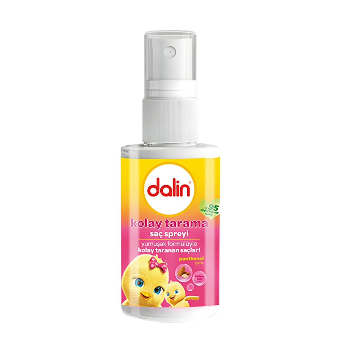 Dalin Baby Hair Spray with Almond Extract - Gentle Detangling Spray for Sensitive Baby Hair, Hypoallergenic & Chemical-Free