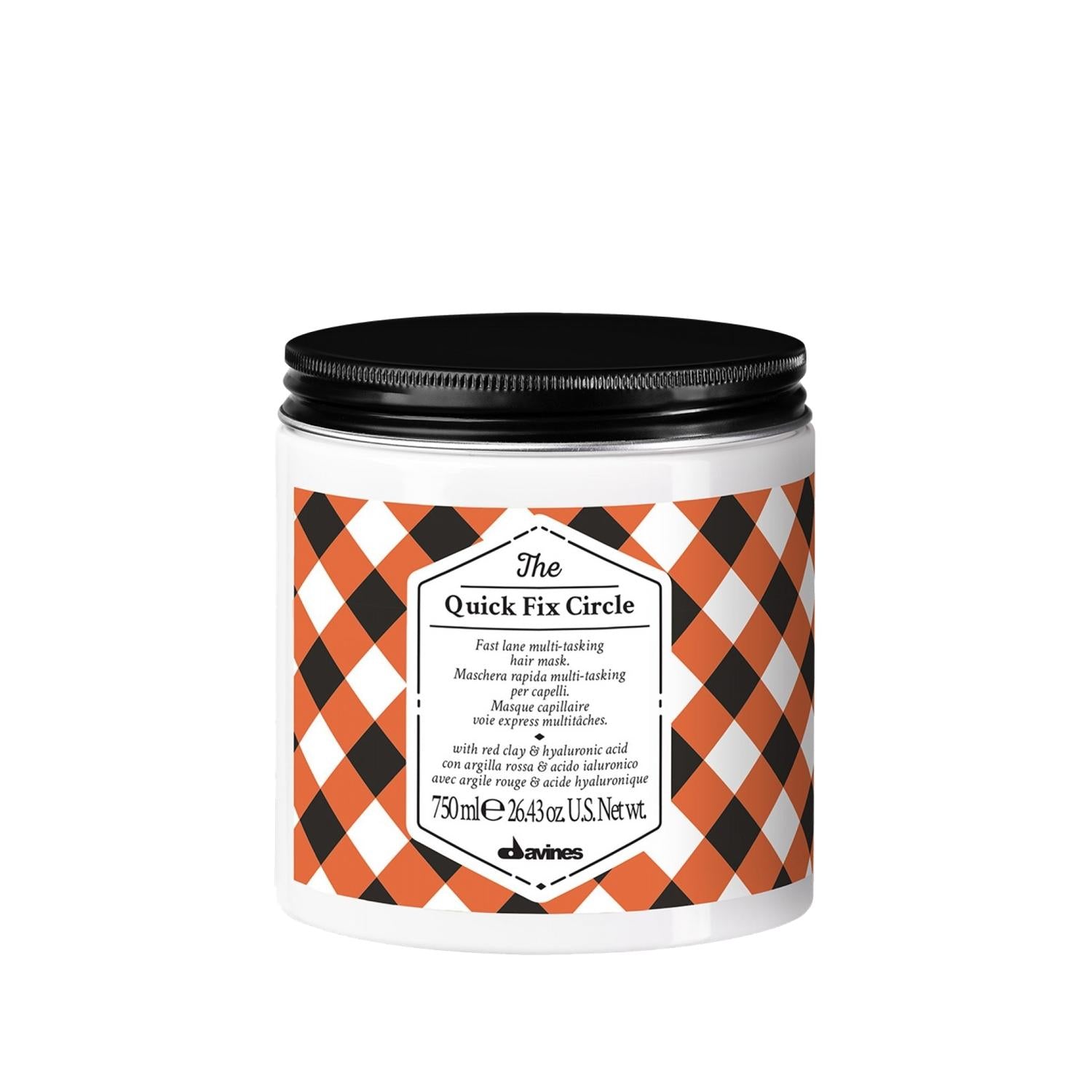 Davines The Quick Fix Circle Hair Mask: Fast Acting Hair Treatment for Conditioning & Repair - 750 ml