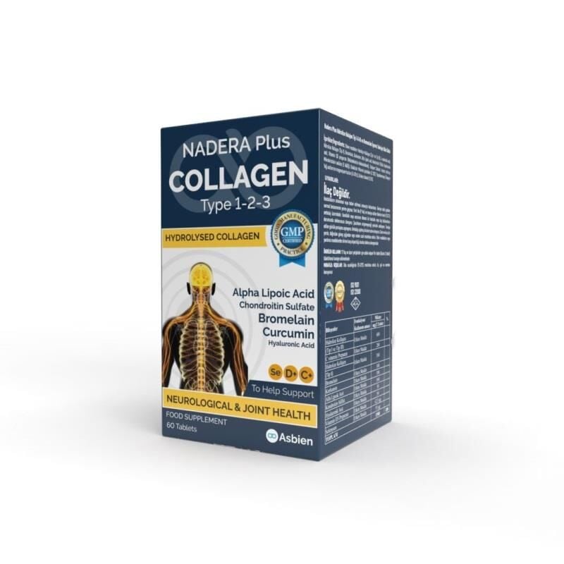 Asbien Nadera Plus Collagen with Hyaluronic Acid 60 Tablets