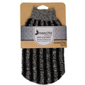 Nascita Fibered Shower and Massage Mitt Peeling Glove Black