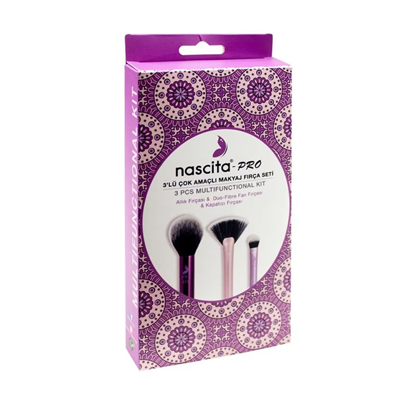Nascita Pro Multi-Purpose Makeup Brush Set 3-Piece