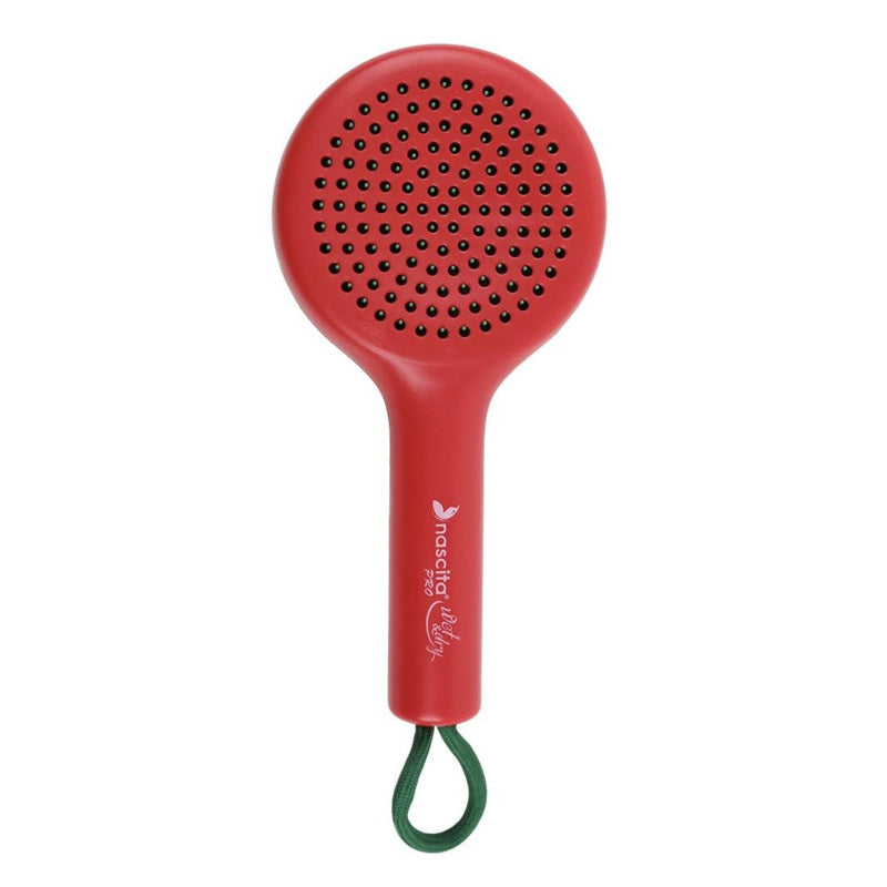 Nascita New Year Retractable Hair Brush with Mirror Red 77
