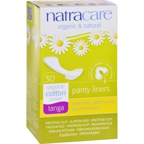 Natracare Organic Tanga Panty Liners for Daily Comfort 30 Count