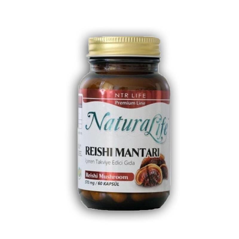 Natura Life Reishi Mushroom Extract Dietary Supplement 60 Capsules