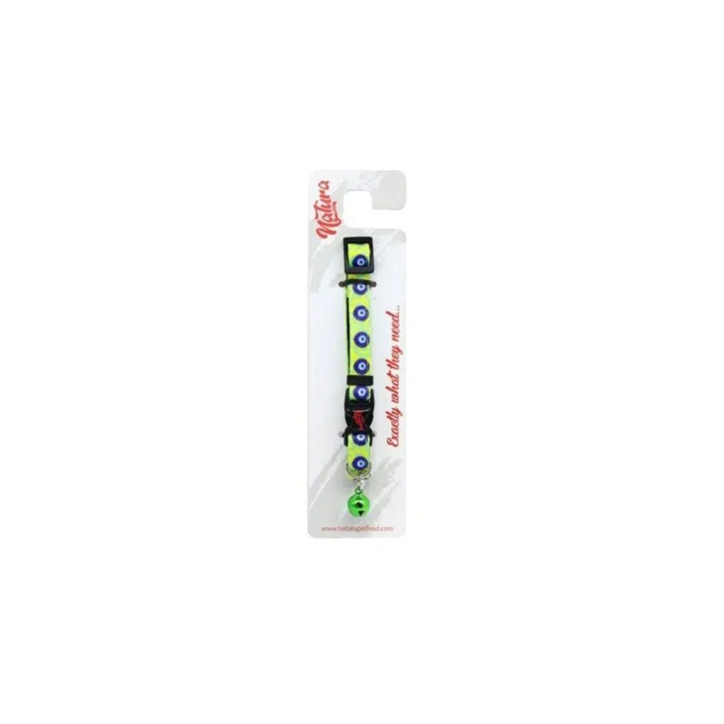 Nutri Canin Green Adult Cat Collar with Evil Eye Charm