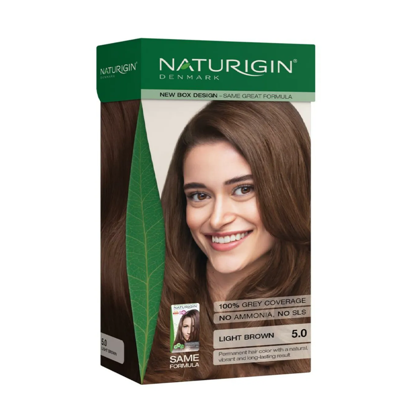 Naturigin 5.0 Light Chocolate Brown Organic Hair Color Kit