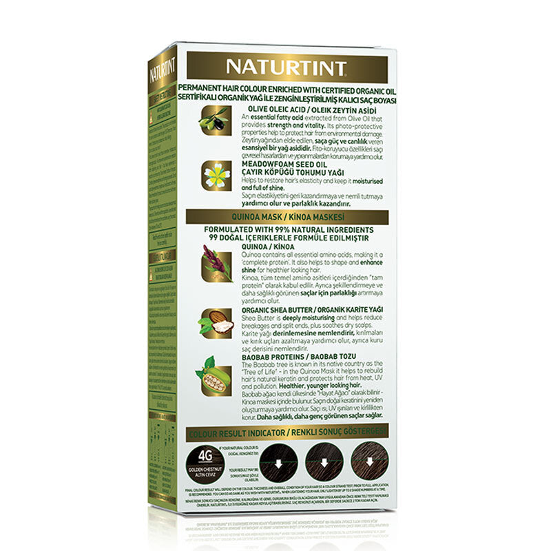 Naturtint Permanent Hair Color 4G Golden Chestnut 170ml