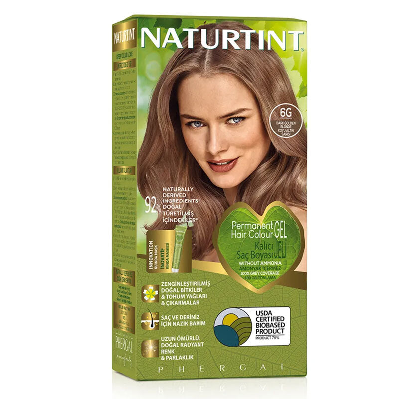 Naturtint Permanent Hair Color 6G Dark Golden Blonde 170ml