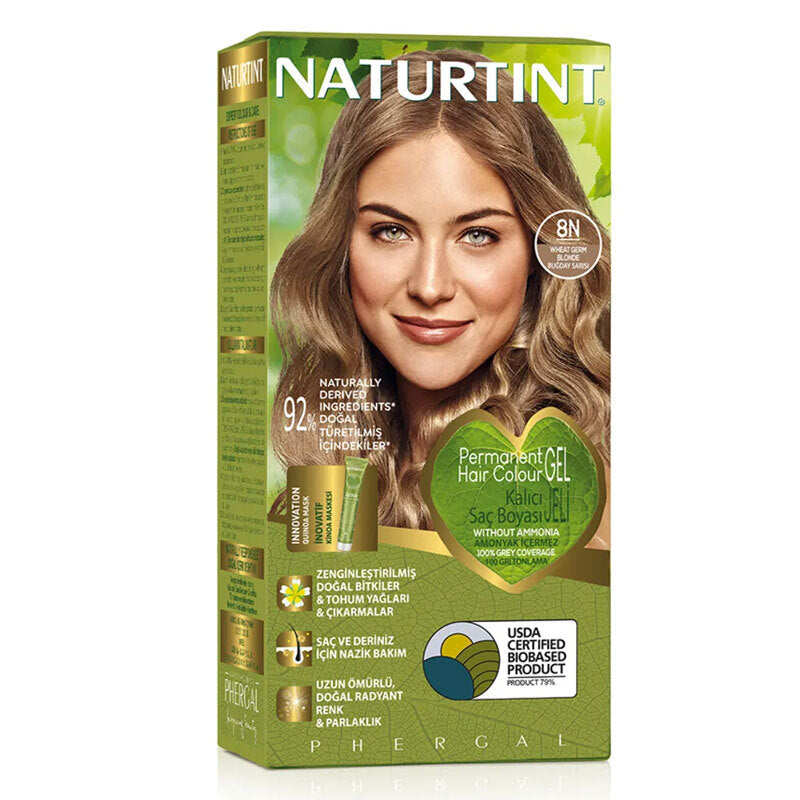 Naturtint Permanent Hair Color 8N Wheat Germ Blonde 170ml