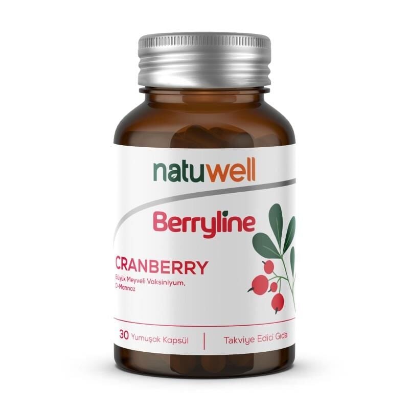 Natuwell Berryline Cranberry & D-Mannose Supplement 30 Capsules